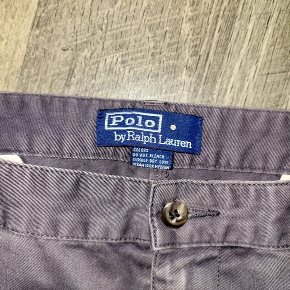Polo Ralph Lauren Mens Dark Gray Cuffed Pants Size 34×30 - Picture 2 of 9